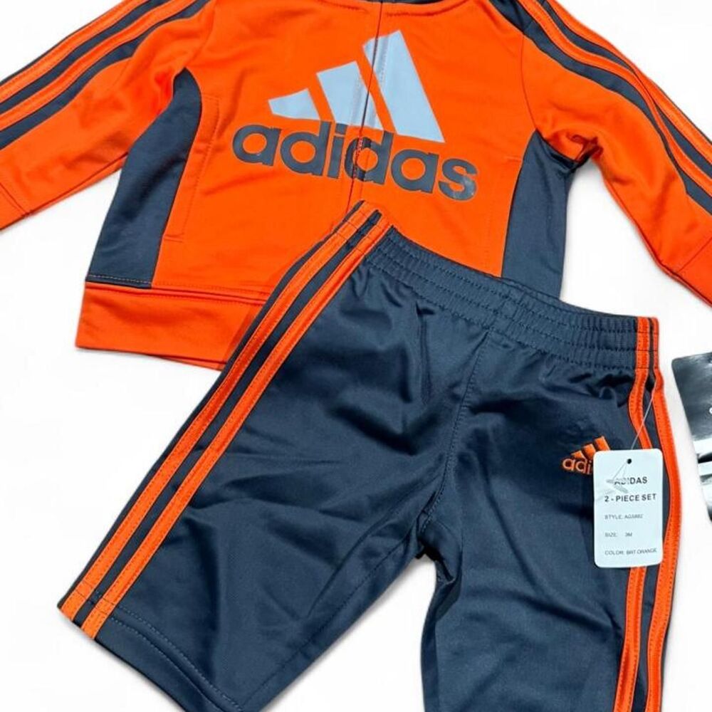 Adidas Orange and Grey Tracksuit 3m